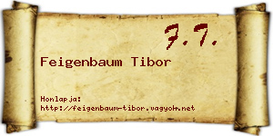 Feigenbaum Tibor névjegykártya